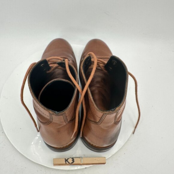 Thursday Everyday Men Size 8 Brown Leather Plain Toe Ankle Combat Boot - Picture 9 of 12